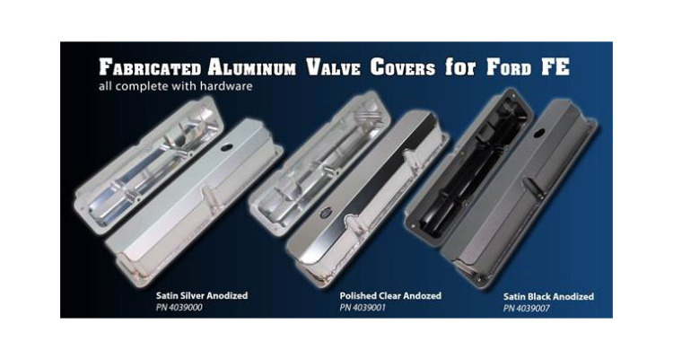 PRW Ford FE fabricated Aluminum Valve Covers